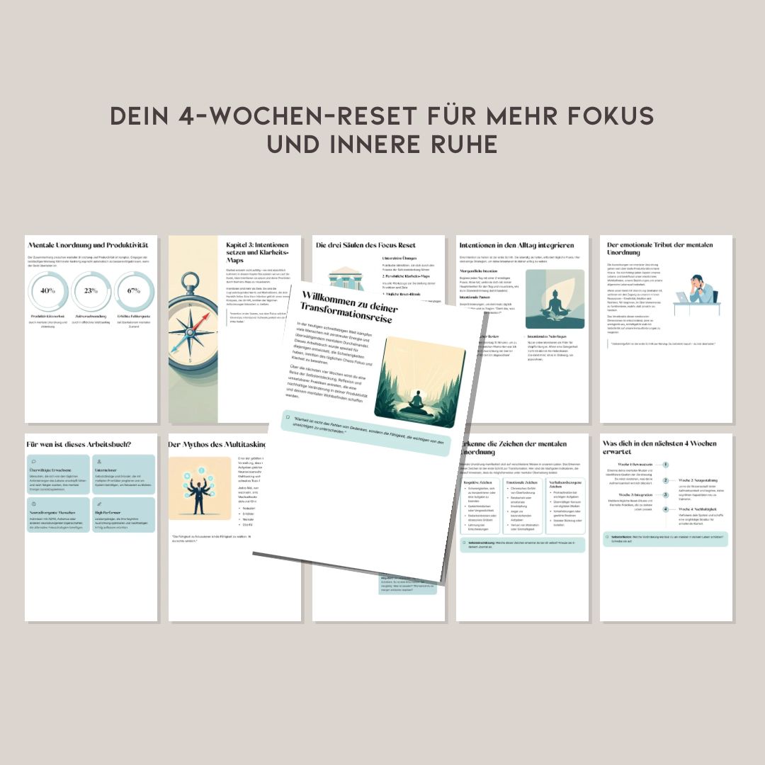4-Wochen Fokus-Reset – Dein Weg zu mentaler Klarheit